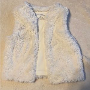 FREE w/bundle white furry vest